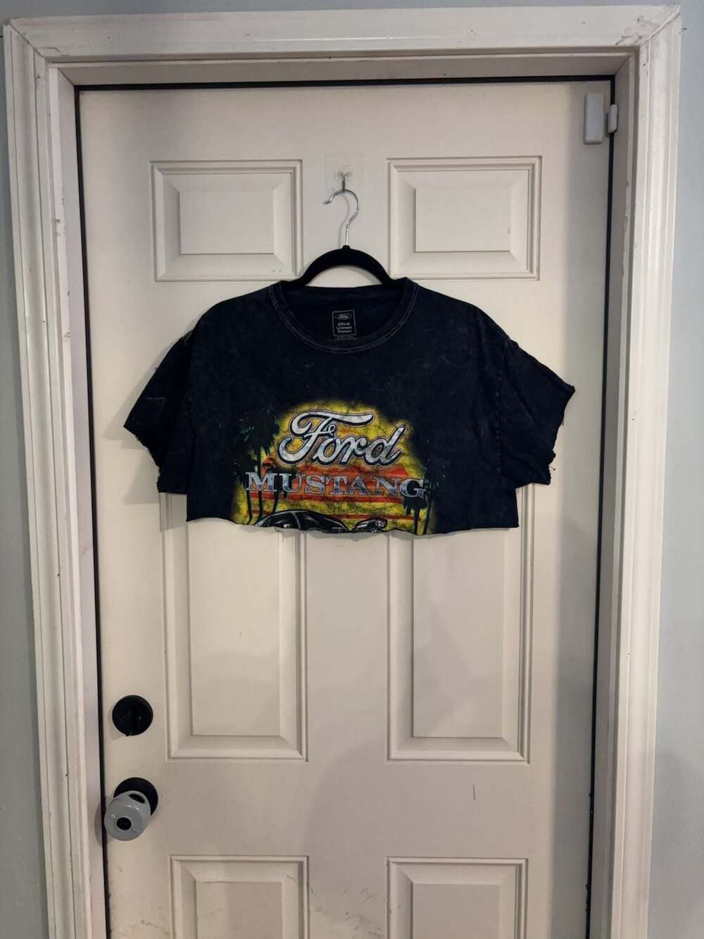 H3 Sportgear Ford Mustang Graphic Crop Top Size M/L